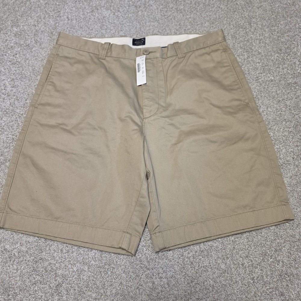 J.Crew Broken-In Mens 35‎ Khaki Tan 9" Inseam Cotton Chino Shorts 67140 SU14 NWT